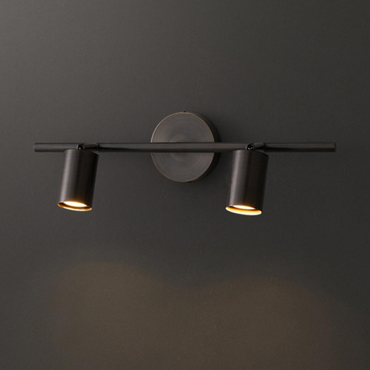 Modern Adjustable Gold Cylinder Vanity Wall Light Image - 18