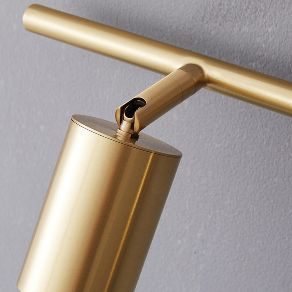 Modern Adjustable Gold Cylinder Vanity Wall Light Image - 19