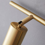 Modern Adjustable Gold Cylinder Vanity Wall Light Image - 21