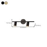 Modern Adjustable Gold Cylinder Vanity Wall Light Image - 24