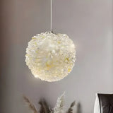 Modern Adjustable Height Clear Crystal Ball Pendant Light Image - 12