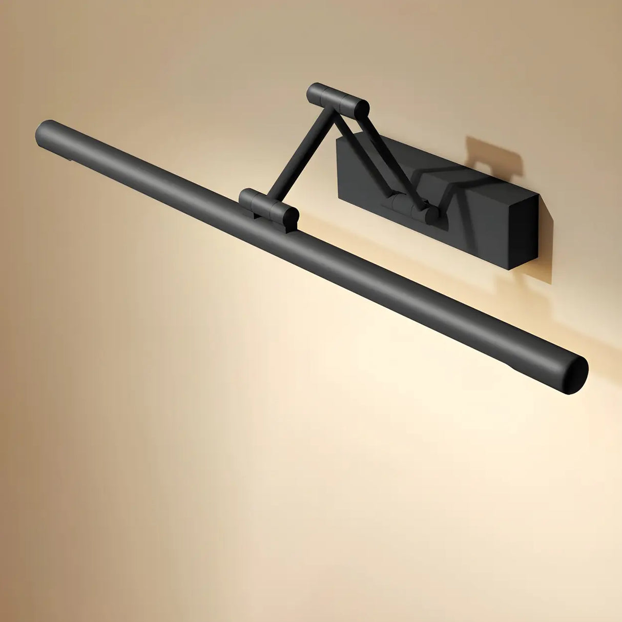 Modern Adjustable Linear Black Metal LED Vanity Light Image - 4