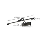 Modern Adjustable Linear Black Metal LED Vanity Light Image - 9