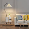 Modern Adjustable Pleated Floor Lamp with Storage Image - 5