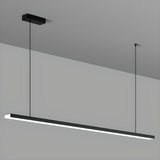 Modern Adjustable Rectangular LED Island Pendant Light Image - 10