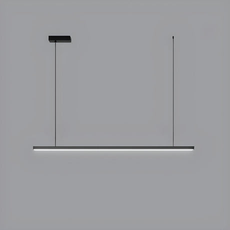 Modern Adjustable Rectangular LED Island Pendant Light Image - 2