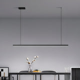 Modern Adjustable Rectangular LED Island Pendant Light Image - 4