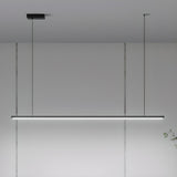 Modern Adjustable Rectangular LED Island Pendant Light Image - 7