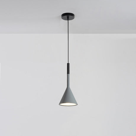 Modern Aluminium Cone Adjustable Hanging Pendant Lights Image - 2