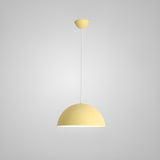 Modern Aluminum Dome Pendant Light Adjustable Height Image - 7