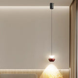 Modern Aluminum Dual Bowl Layered Pendant Light Image - 6