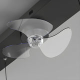 Modern Aluminum Linear Pendant Ceiling Fan with Light Image - 4