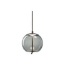 Modern Amber Glass Cylinder Geometric Pendant Light Set Image - 5