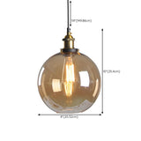 Modern Amber Glass Vintage Cone Pendant Light Image - 17