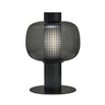 Modern Amber Perforated Glass Globe Shade Table Lamp Image - 4