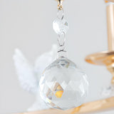 Modern Angel Alloy Candelabra Pendant Ring Chandelier Image - 13