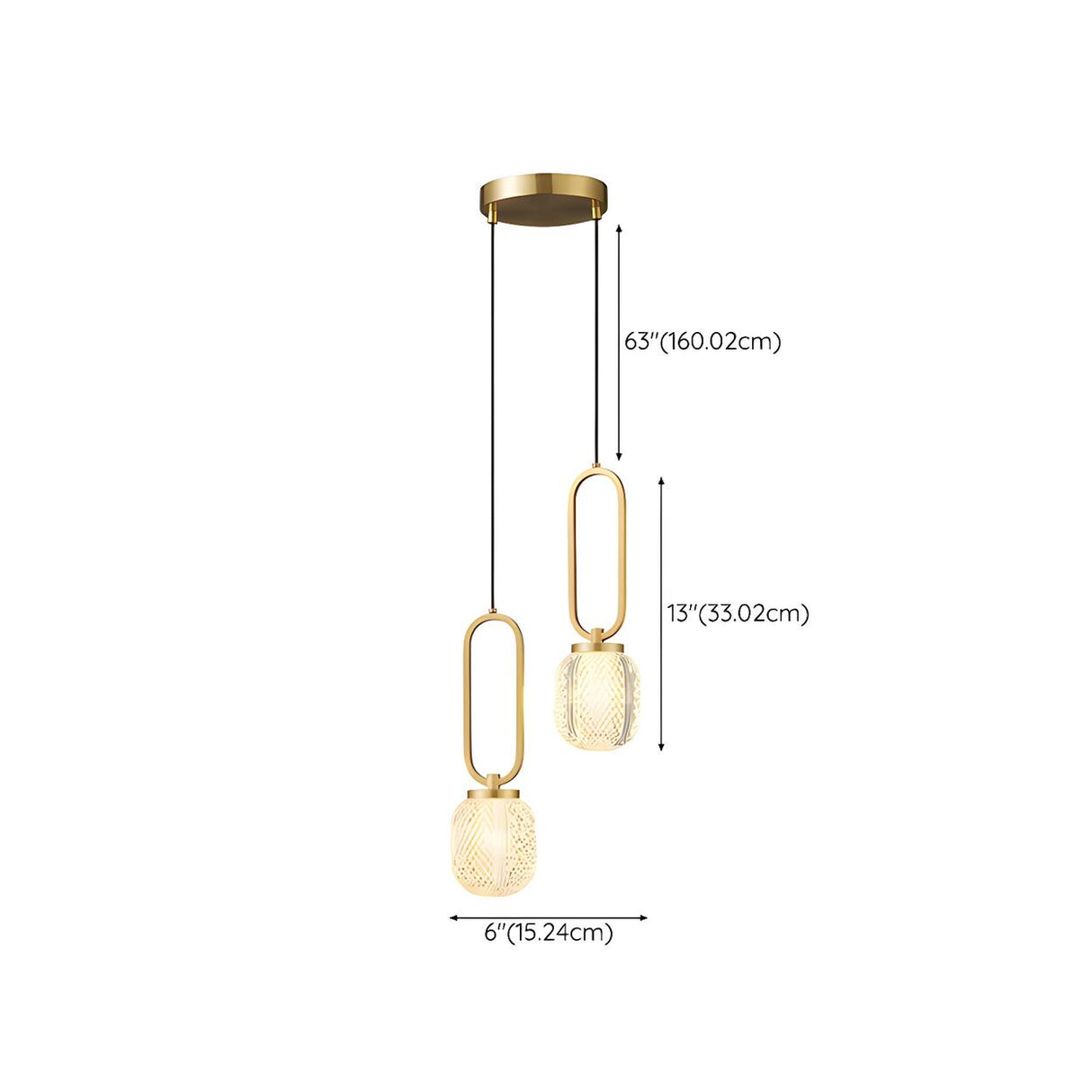 Modern Antique Brass Crystal Ball Bedroom Pendant Light Image - 13