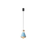 Modern Art Deco Cone Colorful Acrylic Bedroom Pendant Light Image - 5