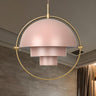 Modern Art Deco Geometric Spherical Gold Pendant Light Set Image - 18