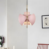 Modern Art Deco Geometric Spherical Gold Pendant Light Set Image - 19