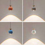 Modern Art Deco Multicolor Acrylic Globe Pendant Lights Image - 12