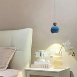 Modern Art Deco Multicolor Acrylic Globe Pendant Lights Image - 6