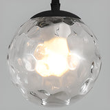 Modern Art Deco Opalescent Glass Globe Pendant Light Image - 20