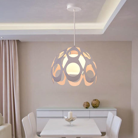 Modern Art Dome Geometric Direct Wired Pendant Light  Image - 1