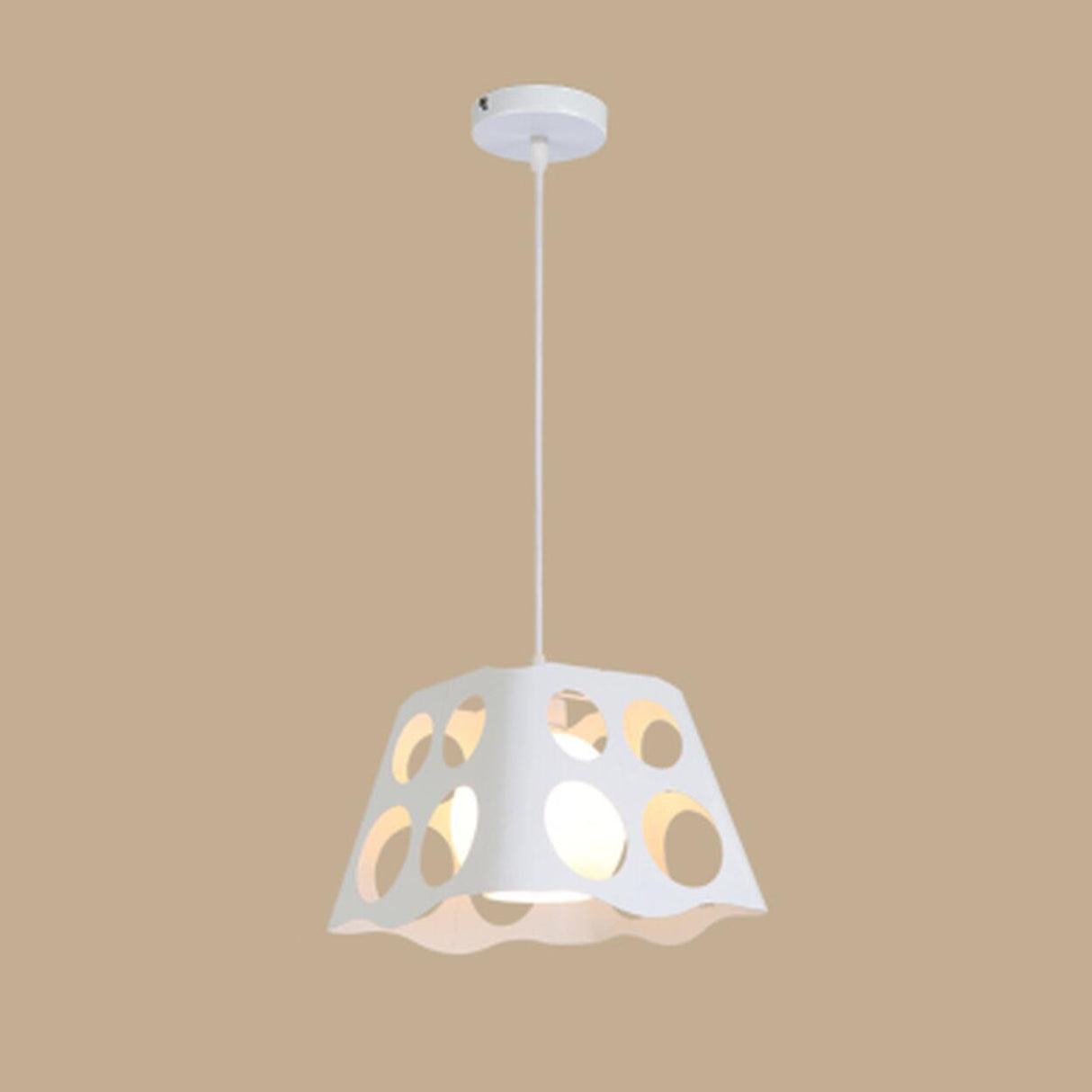 Modern Art Dome Geometric Direct Wired Pendant Light  Image - 7