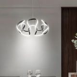 Modern Art Irregular Arc Led Chandelier Image - 5