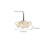 Modern Artistic Bubble Clear Glass Chandelier Image - 12