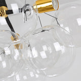 Modern Artistic Bubble Clear Glass Chandelier Image - 7