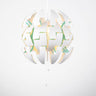 Modern Artistic Dining Room Green Sphere Pendant Light Image - 7