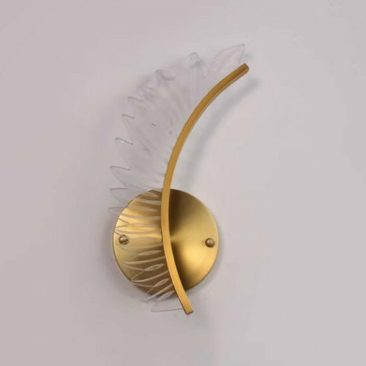 Modern Artistic Gold Leaf LED Wall Sconce Image - 14