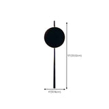 Modern Artistic Light Black Geometric Wall Sconce #size