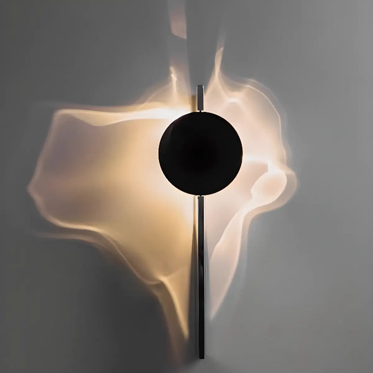 Modern Artistic Light Black Geometric Wall Sconce Image - 4