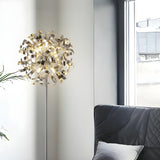 Modern Artistic Sliver Ribbon Globe Metal Floor Lamp Image - 12