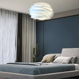 Modern Artistic Spiral Layered Petal Pendant Light Image - 11