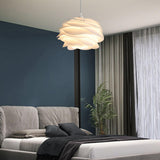 Modern Artistic Spiral Layered Petal Pendant Light Image - 14