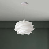 Modern Artistic Spiral Layered Petal Pendant Light Image - 18