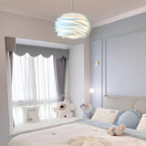 Modern Artistic Spiral Layered Petal Pendant Light Image - 3