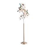 Modern Artistic Tree-Shaped Colorful Leaves Floor Lamp Image - 5