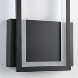 Modern Backlit Black Rectangular Bedroom Wall Sconce Image - 14