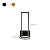 Modern Backlit Black Rectangular Bedroom Wall Sconce Image - 19