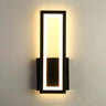 Modern Backlit Black Rectangular Bedroom Wall Sconce Image - 7