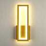 Modern Backlit Black Rectangular Bedroom Wall Sconce Image - 9