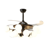 Modern Ball Shades Sputnik Chandelier Fan with Lights Image - 7