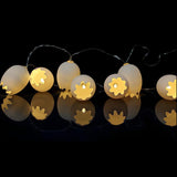 Modern Battery Powered Crackle Egg LED String Lights Image - 5