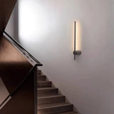 Modern Bedroom Black Design Vertical LED Wall Sconce Image - 4