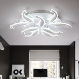 Modern Bedroom Fish-Shaped LED Flush Mount Ceiling Lamp Image - 11